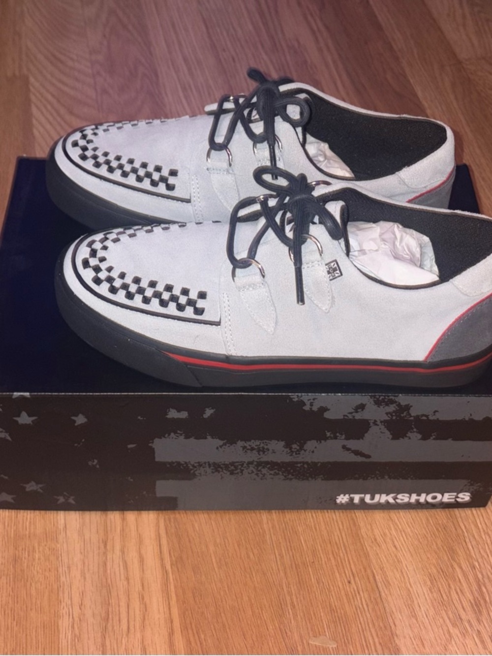 TUK Creeper Sneaker Suede Mens 7 Women’s 9 Lite Grey NWT